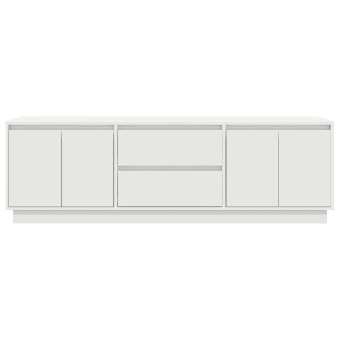 SZAFKA RTV Z OŚWIETLENIEM LED BIAŁA 160,5X41X50CM