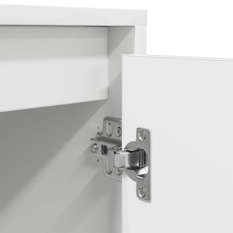 SZAFKA RTV Z OŚWIETLENIEM LED BIAŁA 160,5X41X50CM