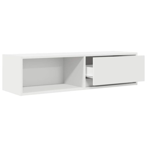 SZAFKI POD TV 2 SZT. BIAŁE 100X31X25,5CM DREWNO KLEJONE