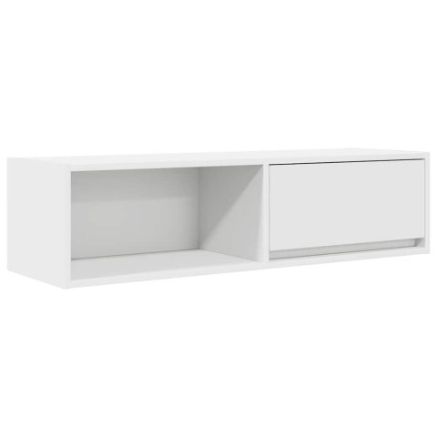 SZAFKI POD TV 2 SZT. BIAŁE 100X31X25,5CM DREWNO KLEJONE