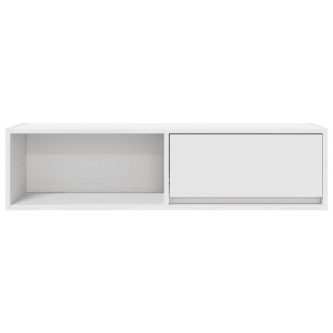 SZAFKI POD TV 2 SZT. BIAŁE 100X31X25,5CM DREWNO KLEJONE