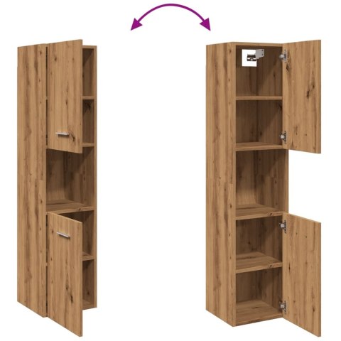 WISZĄCA SZAFKA ŁAZIENKOWA DĄB ARTISIAN 30X30X130CM