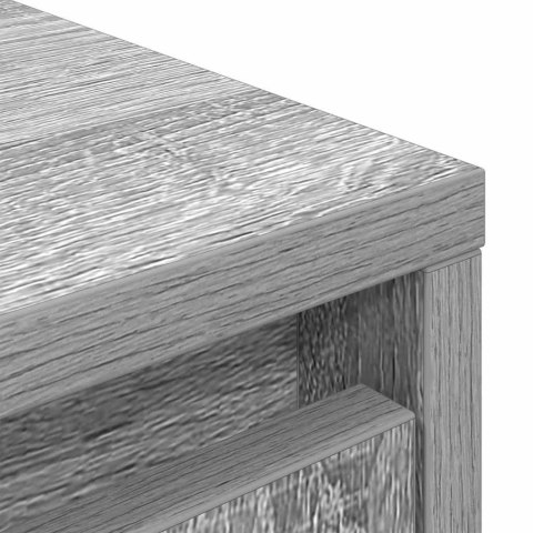 KOMODA SZARA SONOMA 29,5X34X119,5CM DREWNO KLEJONE