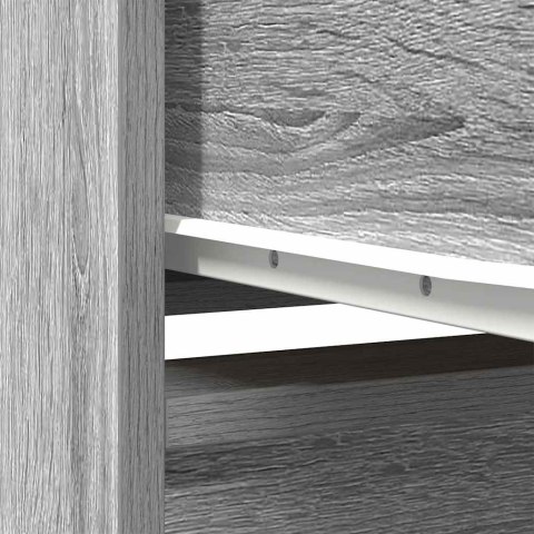 KOMODA SZARA SONOMA 29,5X34X119,5CM DREWNO KLEJONE