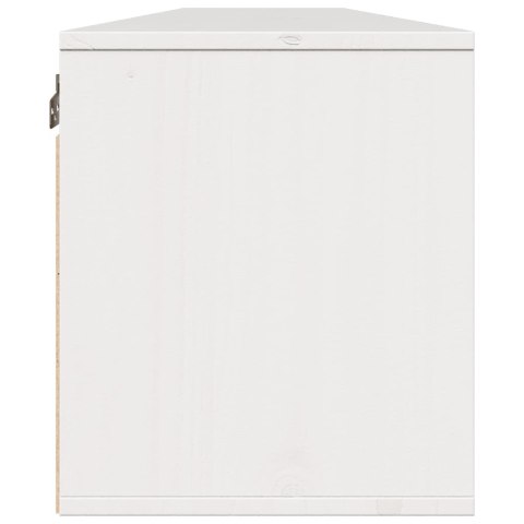 SZAFKI ŚCIENNE 2 SZT. BIAŁE 100X30X35CM DREWNO SOSNOWE