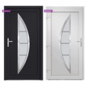 DRZWI WEJŚCIOWE ANTRACYTOWE 88X200CM PVC