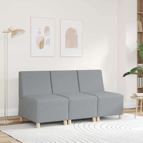 SOFA FOTEL JASNOSZARY 55CM TKANINA