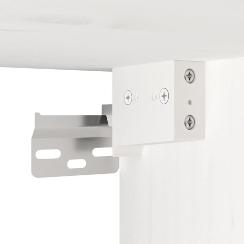 SZAFKI ŚCIENNE 2 SZT. BIAŁE 100X30X35CM DREWNO SOSNOWE