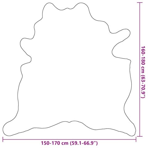 DYWAN Z KROWIEJ SKÓRY CZARNO-BIAŁY 150X170CM
