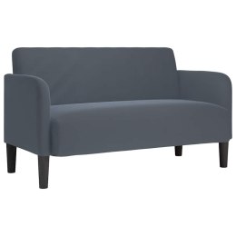 SOFA DWUOSOBOWA CIEMNOSZARA 109CM AKSAMIT