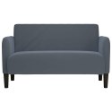 SOFA DWUOSOBOWA CIEMNOSZARA 109CM AKSAMIT