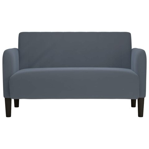 SOFA DWUOSOBOWA CIEMNOSZARA 109CM AKSAMIT