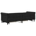 SOFA ROZSUWANA Z SZUFLADAMI CZARNA 80X200CM AKSAMIT