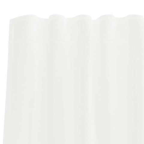 ZASŁONY WOALOWE Z PĘTELKAMI 2 SZT. BIAŁE 140X225CM