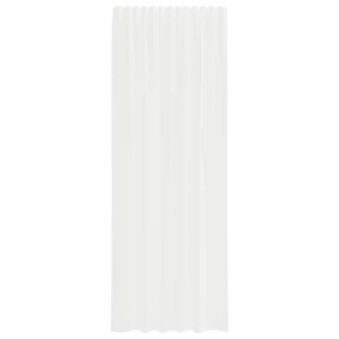 ZASŁONY WOALOWE Z PĘTELKAMI 2 SZT. BIAŁE 140X260CM