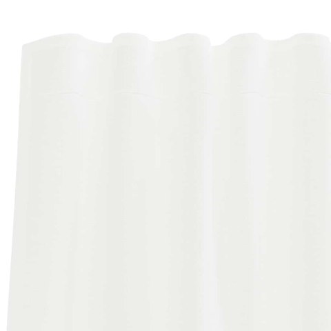 ZASŁONY WOALOWE Z PĘTELKAMI 2 SZT. BIAŁE 140X260CM