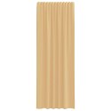 ZASŁONY WOALOWE Z PĘTELKAMI 2 SZT. PIASKOWE 140X260CM