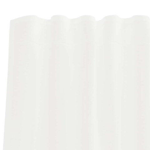 ZASŁONY WOALOWE Z PĘTELKAMI 2 SZT. PIASKOWE 140X260CM