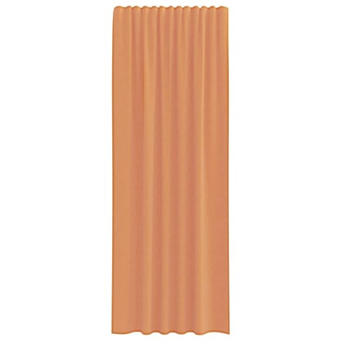 ZASŁONY WOALOWE Z PĘTELKAMI 2 SZT. TERAKOTA 140X260CM