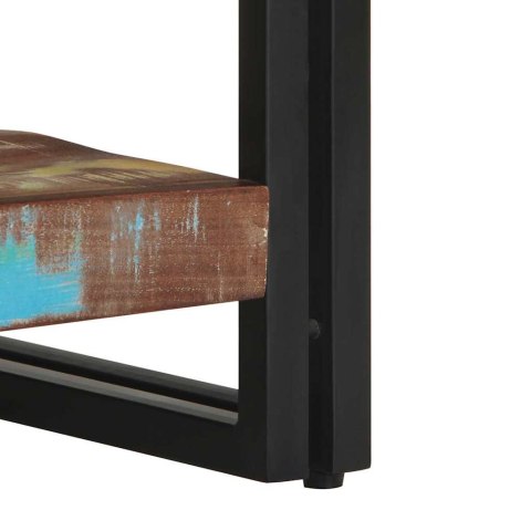 STOLIK KAWOWY WIELOKOLOROWY 70X50X38CM LITE DREWNO ODZYSKANE