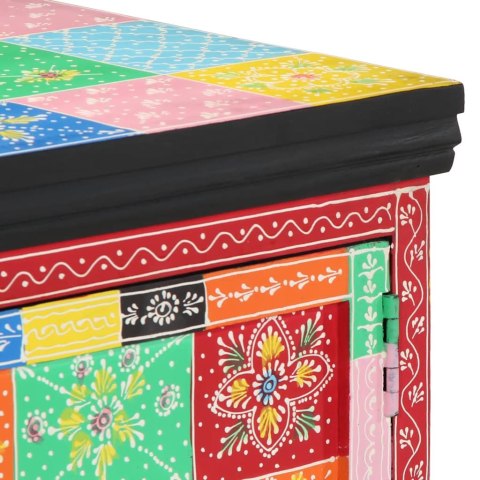 STOLIK KAWOWY WIELOKOLOROWY 90X50X40CM LITE DREWNO MANGO