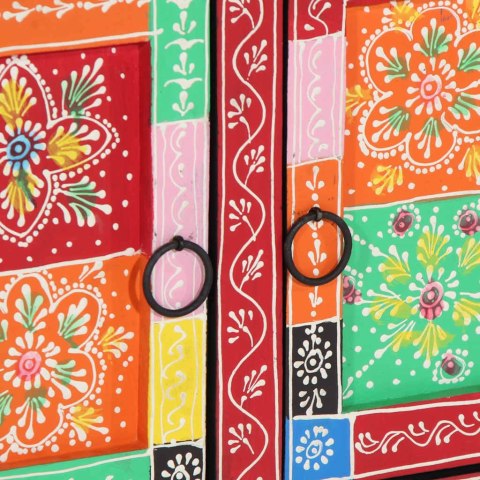 STOLIK KAWOWY WIELOKOLOROWY 90X50X40CM LITE DREWNO MANGO