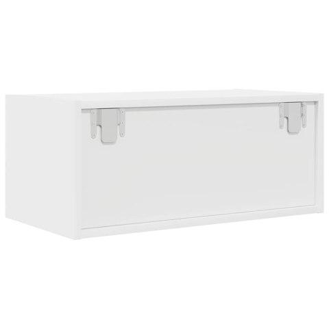 SZAFKA RTV BIAŁA 60X31X25,5CM DREWNO KLEJONE