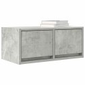 SZAFKI RTV 2 SZT. BETON SZARY 60X31X25,5CM DREWNO KLEJONE