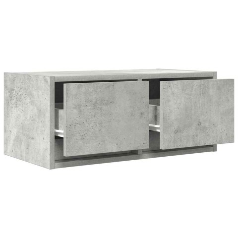 SZAFKI RTV 2 SZT. BETON SZARY 60X31X25,5CM DREWNO KLEJONE