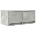 SZAFKI RTV 2 SZT. BETON SZARY 60X31X25,5CM DREWNO KLEJONE
