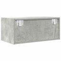 SZAFKI RTV 2 SZT. BETON SZARY 60X31X25,5CM DREWNO KLEJONE