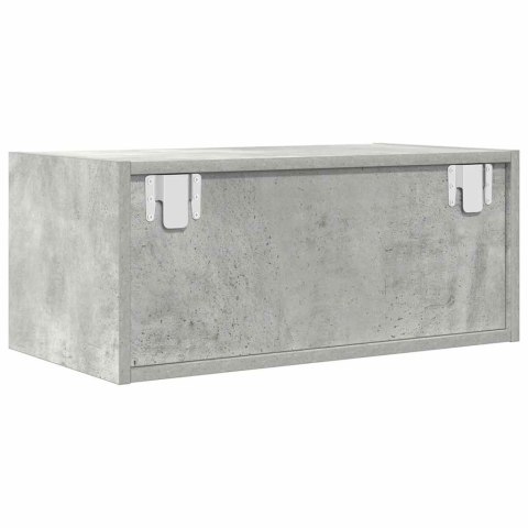 SZAFKI RTV 2 SZT. BETON SZARY 60X31X25,5CM DREWNO KLEJONE