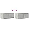 SZAFKI RTV 2 SZT. BETON SZARY 60X31X25,5CM DREWNO KLEJONE