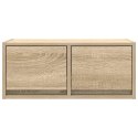SZAFKI RTV 2 SZT. DĄB SONOMA 60X31X25,5CM DREWNO KLEJONE
