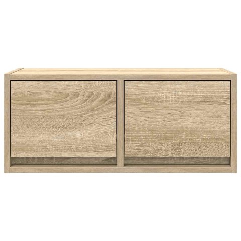SZAFKI RTV 2 SZT. DĄB SONOMA 60X31X25,5CM DREWNO KLEJONE