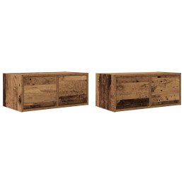 SZAFKI RTV 2 SZT. STARE DREWNO 60X31X25,5CM DREWNO KLEJONE
