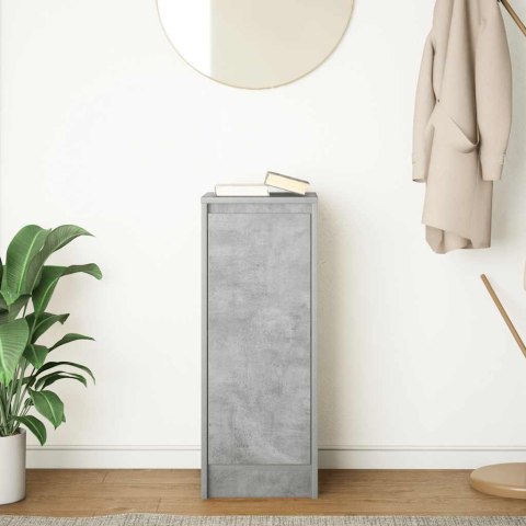 KOMODA BETONOWA SZARA 29,5X34X76CM DREWNO KLEJONE