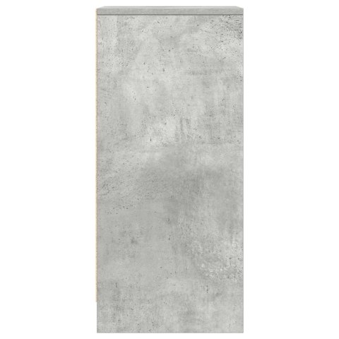 KOMODA BETONOWA SZARA 29,5X34X76CM DREWNO KLEJONE