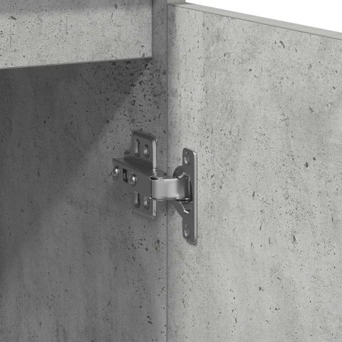 KOMODA BETONOWA SZARA 29,5X34X76CM DREWNO KLEJONE