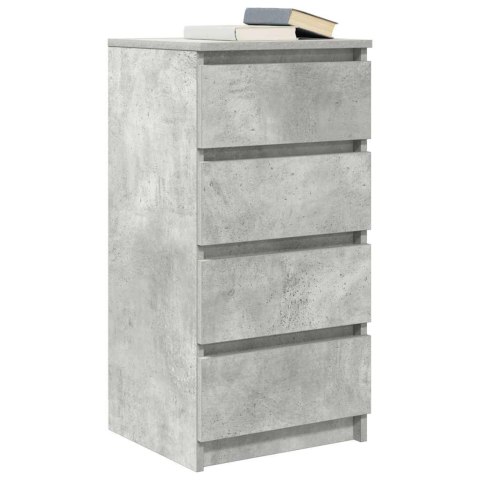 KOMODA BETONOWA SZARA 37,5X35X76CM DREWNO KLEJONE