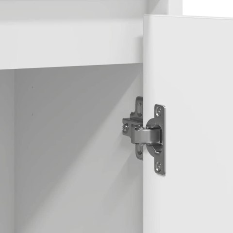 KOMODA BIAŁA 85X34X76CM DREWNO KLEJONE