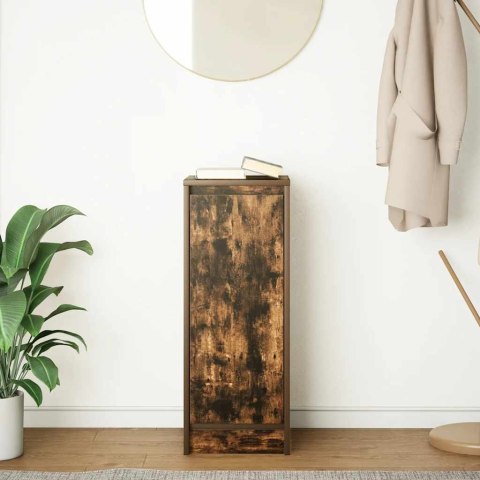 KOMODA DĄB WĘDZONY 29,5X34X76CM DREWNO KLEJONE