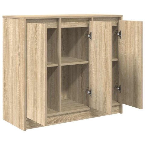 KOMODA SONOMA OAK 85X34X76CM DREWNO KLEJONE
