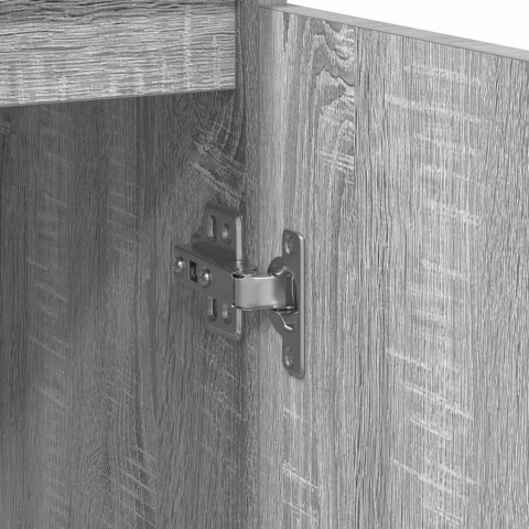 KOMODA SZARA SONOMA 29,5X34X76CM DREWNO KLEJONE