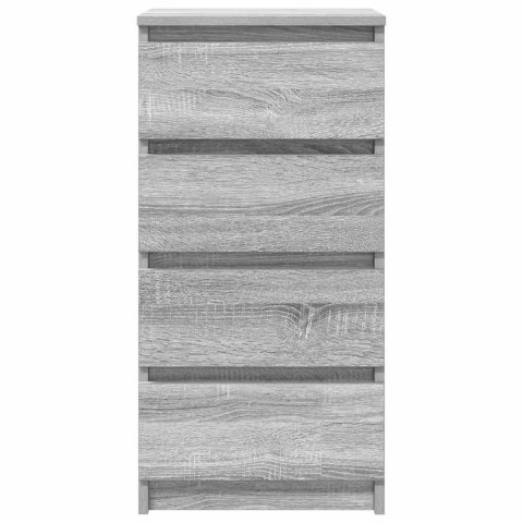 KOMODA SZARA SONOMA 37,5X35X76CM DREWNO KLEJONE