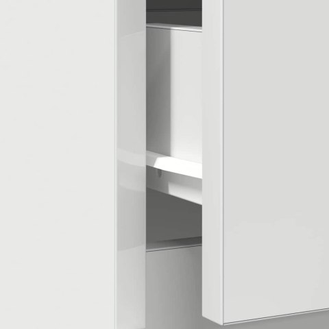 KOMODA Z SZUFLADĄ BIAŁA 71X35X84CM DREWNO KLEJONE