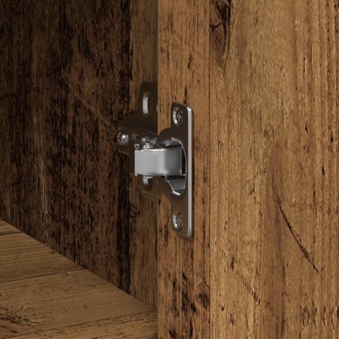 KOMODA Z SZUFLADĄ STARE DREWNO 101X35X76CM DREWNO KLEJONE