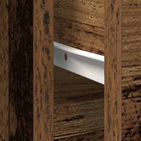 KOMODA Z SZUFLADĄ STARE DREWNO 101X35X76CM DREWNO KLEJONE