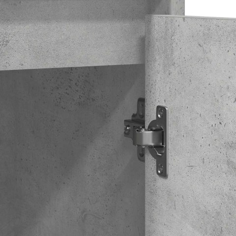 KOMODA BETONOWA SZARA 85X34X76CM DREWNO KLEJONE