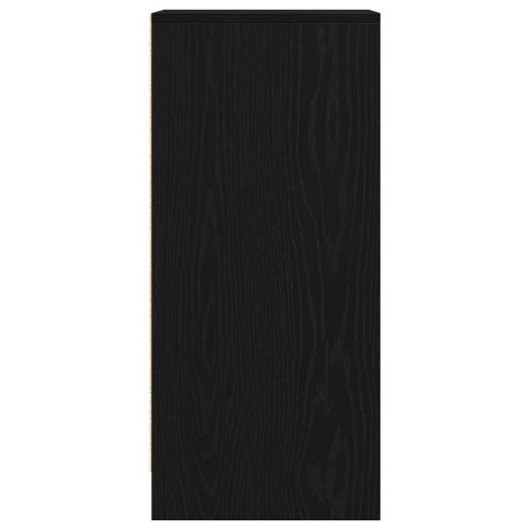 KOMODA CZARNY DĄB 29,5X34X76CM DREWNO KLEJONE